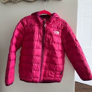 Pink lightweight puffer jacket